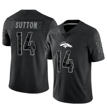 Youth Denver Broncos Courtland Sutton Black Limited Reflective Jersey By Nike