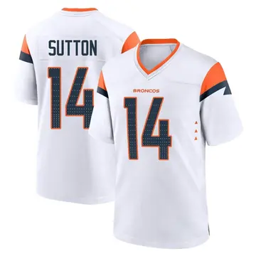 Youth Denver Broncos Courtland Sutton White Game 2nd Jersey By Nike