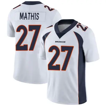 Youth Denver Broncos Damarri Mathis White Limited Vapor Untouchable Jersey By Nike