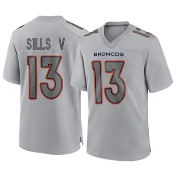 Youth Denver Broncos David Sills V Gray Game Atmosphere Fashion Jersey By Nike