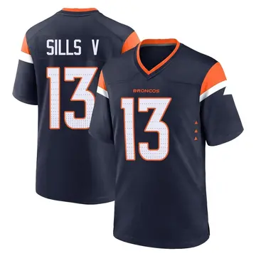 Youth Denver Broncos David Sills V Navy Game Alternate Jersey By Nike