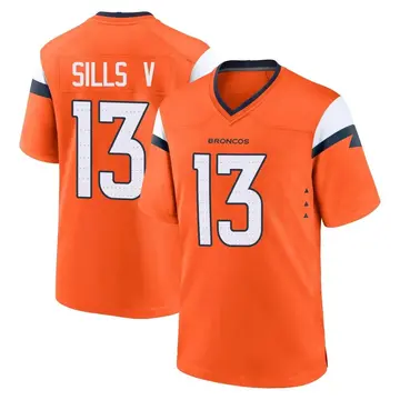 Youth Denver Broncos David Sills V Orange Game Jersey By Nike