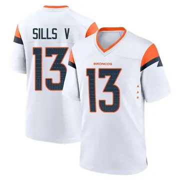 Youth Denver Broncos David Sills V White Game 2nd Jersey By Nike