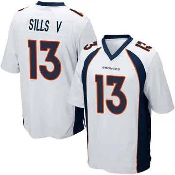 Youth Denver Broncos David Sills V White Game Jersey By Nike