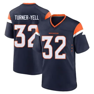 Youth Denver Broncos Delarrin Turner-Yell Navy Game Alternate Jersey By Nike