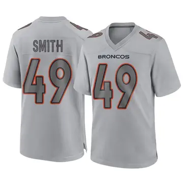 Youth Denver Broncos Dennis Smith Gray Game Atmosphere Fashion Jersey By Nike