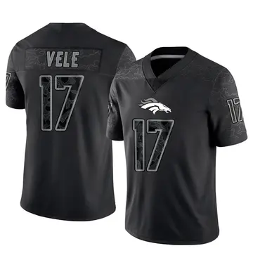 Youth Denver Broncos Devaughn Vele Black Limited Reflective Jersey By Nike