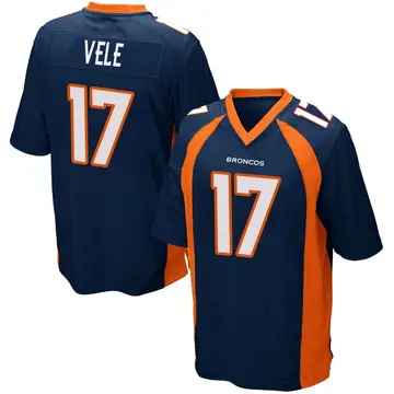 Youth Denver Broncos Devaughn Vele Navy Blue Game Alternate Jersey By Nike