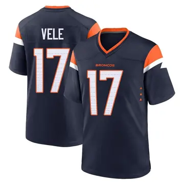 Youth Denver Broncos Devaughn Vele Navy Game Alternate Jersey By Nike