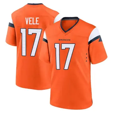 Youth Denver Broncos Devaughn Vele Orange Game Jersey By Nike