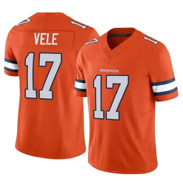 Youth Denver Broncos Devaughn Vele Orange Limited Vapor F.U.S.E. Jersey By Nike