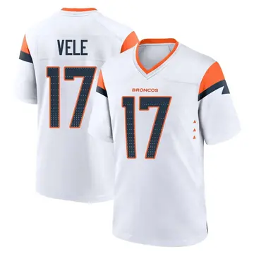 Youth Denver Broncos Devaughn Vele White Game 2nd Jersey By Nike