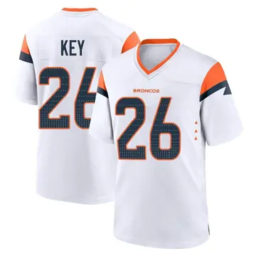 Youth Denver Broncos Devon Key White Game 2nd Jersey By Nike