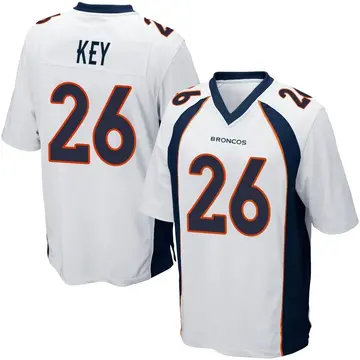 Youth Denver Broncos Devon Key White Game Jersey By Nike