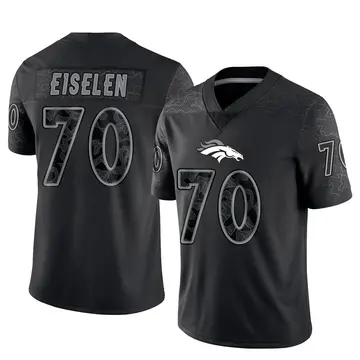 Youth Denver Broncos Dieter Eiselen Black Limited Reflective Jersey By Nike