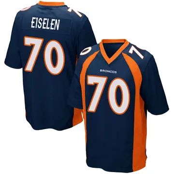 Youth Denver Broncos Dieter Eiselen Navy Blue Game Alternate Jersey By Nike