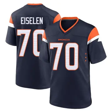 Youth Denver Broncos Dieter Eiselen Navy Game Alternate Jersey By Nike