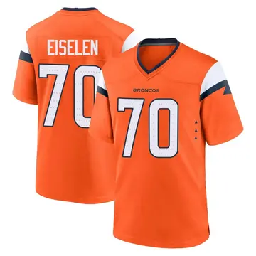 Youth Denver Broncos Dieter Eiselen Orange Game Jersey By Nike