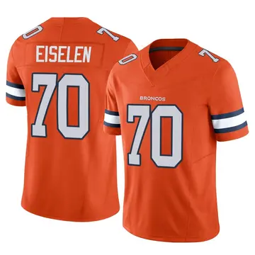 Youth Denver Broncos Dieter Eiselen Orange Limited Vapor F.U.S.E. Jersey By Nike