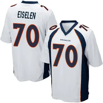 Youth Denver Broncos Dieter Eiselen White Game Jersey By Nike