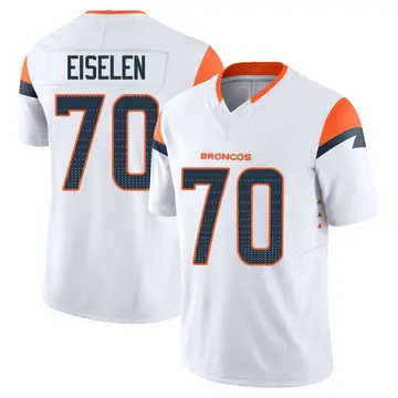 Youth Denver Broncos Dieter Eiselen White Limited Vapor F.U.S.E. Jersey By Nike