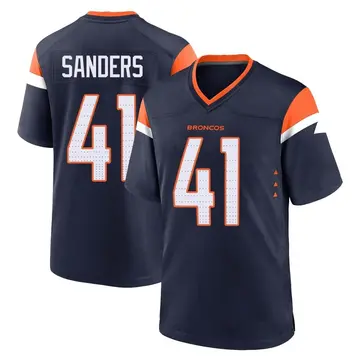 Youth Denver Broncos Drew Sanders Navy Game Alternate Jersey By Nike