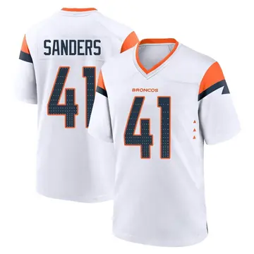 Youth Denver Broncos Drew Sanders White Game 2nd Jersey By Nike