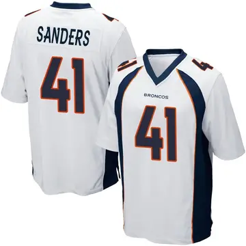 Youth Denver Broncos Drew Sanders White Game Jersey By Nike