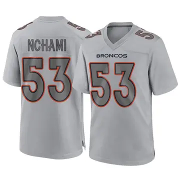 Youth Denver Broncos Durell Nchami Gray Game Atmosphere Fashion Jersey By Nike