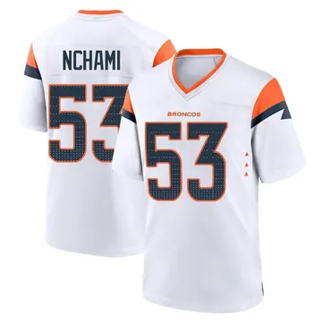 Youth Denver Broncos Durell Nchami White Game 2nd Jersey By Nike