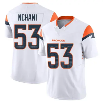 Youth Denver Broncos Durell Nchami White Limited Vapor F.U.S.E. Jersey By Nike