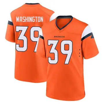 Youth Denver Broncos Dwayne Washington Orange Game Jersey By Nike