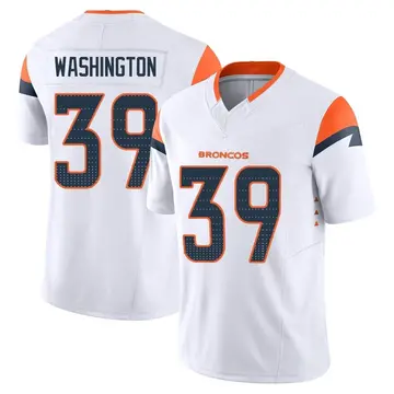 Youth Denver Broncos Dwayne Washington White Limited Vapor F.U.S.E. Jersey By Nike