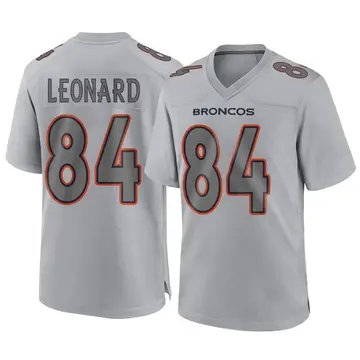 Youth Denver Broncos Dylan Leonard Gray Game Atmosphere Fashion Jersey By Nike