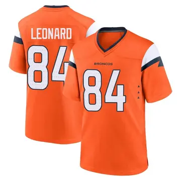 Youth Denver Broncos Dylan Leonard Orange Game Jersey By Nike