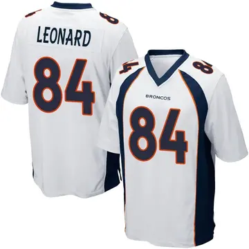 Youth Denver Broncos Dylan Leonard White Game Jersey By Nike