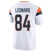 Youth Denver Broncos Dylan Leonard White Limited Vapor F.U.S.E. Jersey By Nike