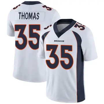 Youth Denver Broncos Dymonte Thomas White Limited Vapor Untouchable Jersey By Nike