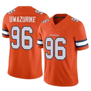 Youth Denver Broncos Eyioma Uwazurike Orange Limited Vapor F.U.S.E. Jersey By Nike