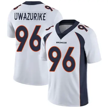 Youth Denver Broncos Eyioma Uwazurike White Limited Vapor Untouchable Jersey By Nike