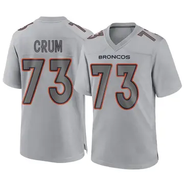 Youth Denver Broncos Frank Crum Gray Game Atmosphere Fashion Jersey By Nike