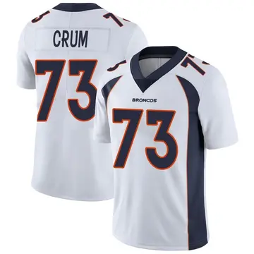 Youth Denver Broncos Frank Crum White Limited Vapor Untouchable Jersey By Nike