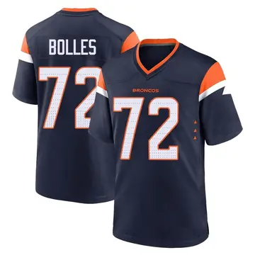 Youth Denver Broncos Garett Bolles Navy Game Alternate Jersey By Nike