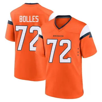 Youth Denver Broncos Garett Bolles Orange Game Jersey By Nike