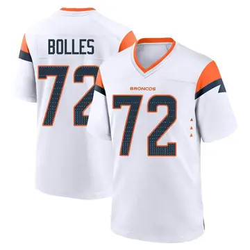 Youth Denver Broncos Garett Bolles White Game 2nd Jersey By Nike