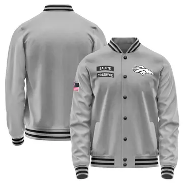 Youth Denver Broncos Gray Salute to Service Performance Jacket