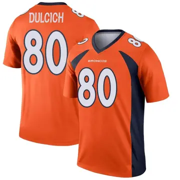 Youth Denver Broncos Greg Dulcich Orange Legend Jersey By Nike