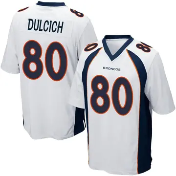 Greg Dulcich Men's Nike Navy Denver Broncos Alternate Custom Game Jersey Size: Extra Large