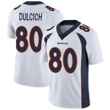 Youth Denver Broncos Greg Dulcich White Limited Vapor Untouchable Jersey By Nike