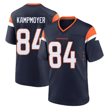 Youth Denver Broncos Hunter Kampmoyer Navy Game Alternate Jersey By Nike